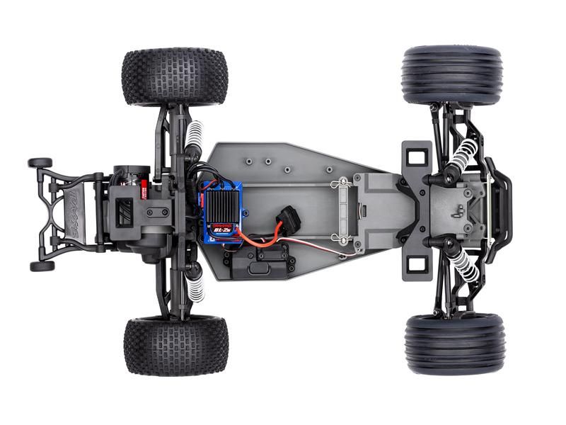 Traxxas Rustler 2WD Brushless BL-2S RTR orange 1:10 Stadium Truck mit 2S Lipo Akku + USB/C-Lader