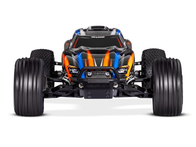 Traxxas Rustler 2WD Brushless BL-2S RTR orange 1:10 Stadium Truck mit 2S Lipo Akku + USB/C-Lader