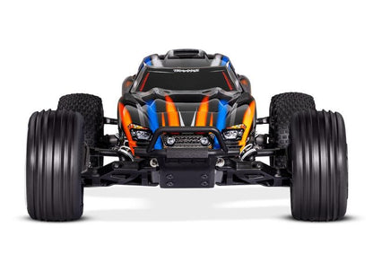 Traxxas Rustler 2WD Brushless BL-2S RTR orange 1:10 Stadium Truck mit 2S Lipo Akku + USB/C-Lader
