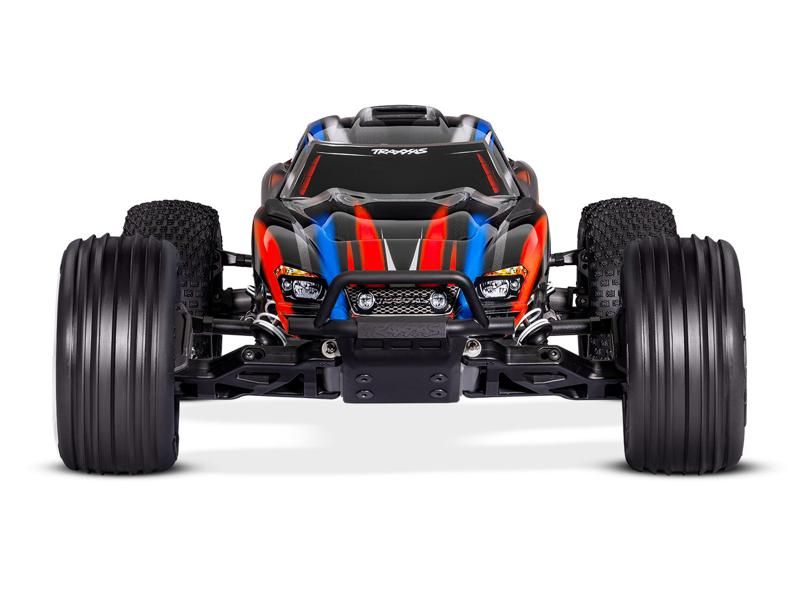 Traxxas Rustler 2WD Brushless BL-2S RTR rot 1:10 Stadium Truck mit 2S Lipo Akku + USB/C-Lader