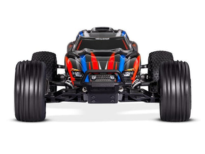 Traxxas Rustler 2WD Brushless BL-2S RTR rot 1:10 Stadium Truck mit 2S Lipo Akku + USB/C-Lader