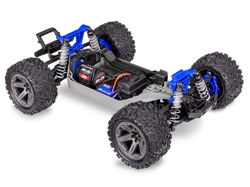 Traxxas Rustler 4WD Brushless BL-2S RTR 1:10 Stadium Truck blau ohne Akku/Lader