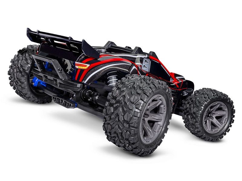 Traxxas Rustler 4WD Brushless BL-2S RTR 1:10 Stadium Truck rot ohne Akku/Lader