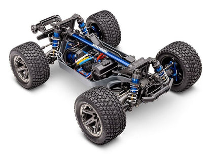 Traxxas Rustler 4WD Ultimate VXL3S RTR 1:10 Stadium Truck blau ohne Akku/Lader