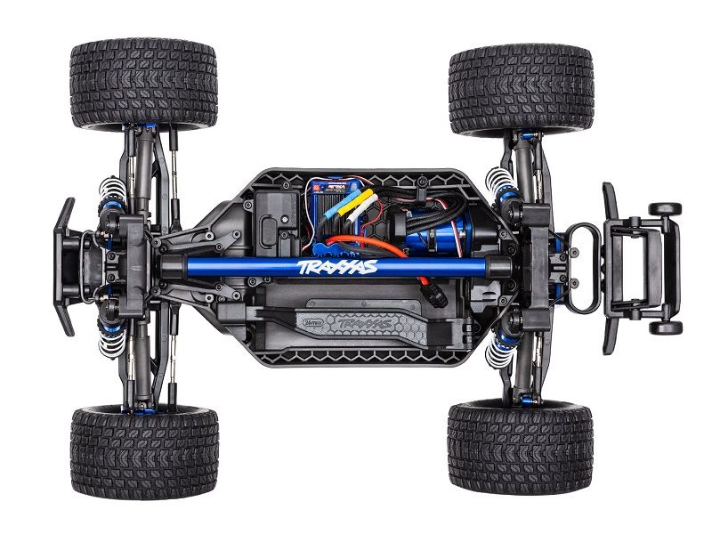 Traxxas Rustler 4WD Ultimate VXL3S RTR 1:10 Stadium Truck blau ohne Akku/Lader