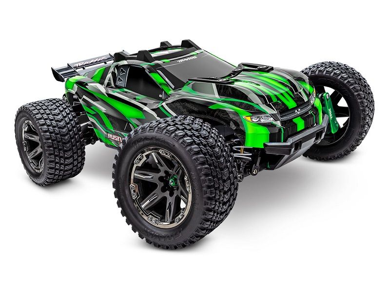 Traxxas Rustler 4WD Ultimate VXL3S RTR 1:10 Stadium Truck grün ohne Akku/Lader