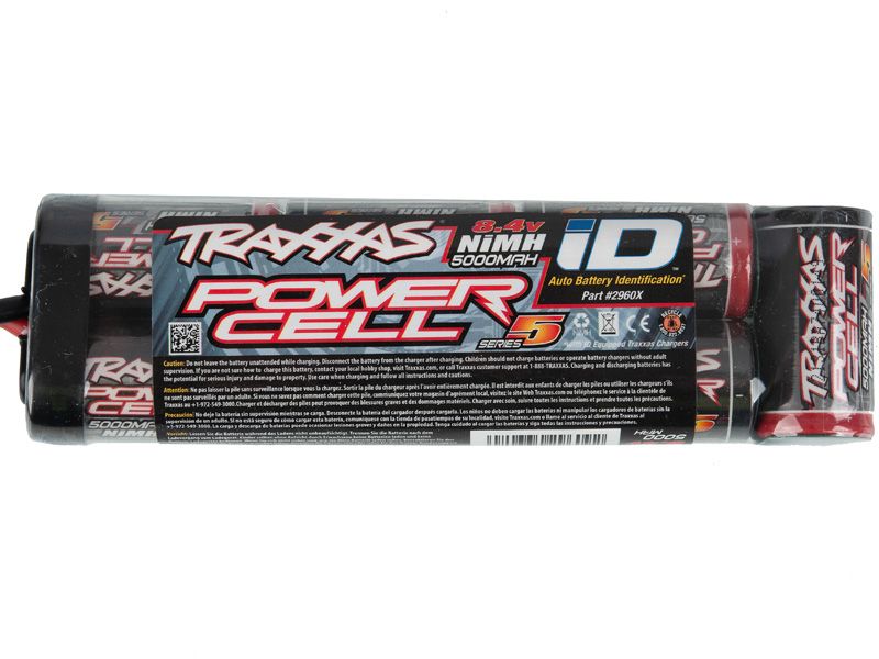 Traxxas Series 5 Power Cell NiMh Akku 5000mAh 7 Zellen Flat 8,4V mit (ID - Stecker) 2960X