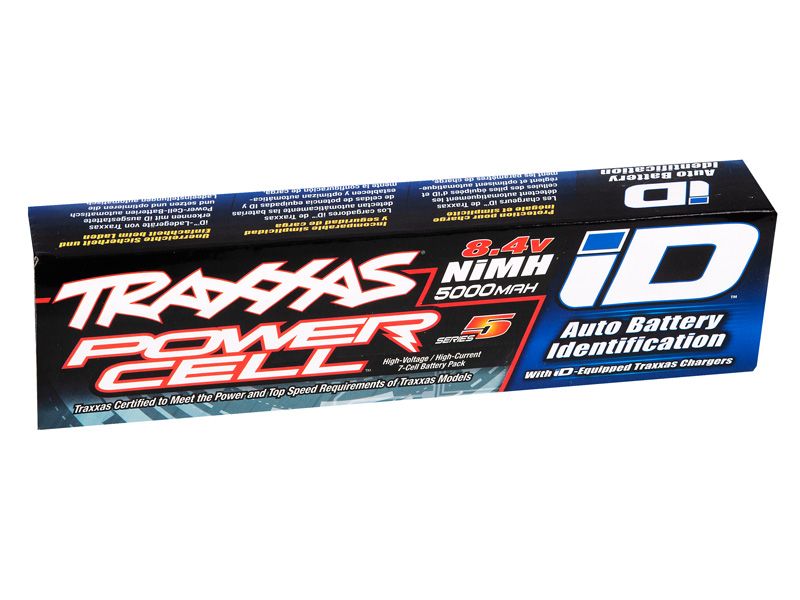 Traxxas Series 5 Power Cell NiMh Akku 5000mAh 7 Zellen Flat 8,4V mit (ID - Stecker) 2960X