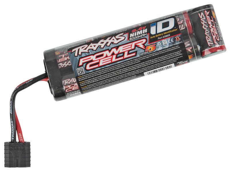 Traxxas Series 5 Power Cell NiMh Akku 5000mAh 7 Zellen Flat 8,4V mit (ID - Stecker) 2960X