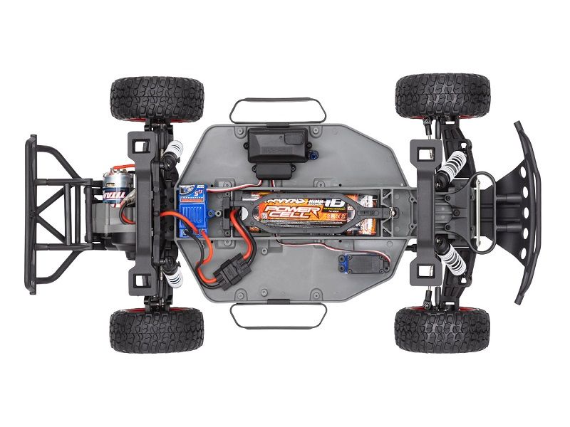 Traxxas Slash 2WD Brushed RTR 1:10 Short Course Race Truck blau mit Akku + 4A USB/C-Lader
