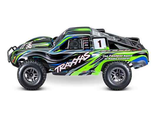 Traxxas Slash 4WD Brushless BL-2S RTR 1:10 Short Course Race Truck grün ohne Akku/Lader