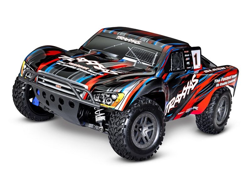 Traxxas Slash 4WD Brushless BL-2S RTR 1:10 Short Course Race Truck rot ohne Akku/Lader