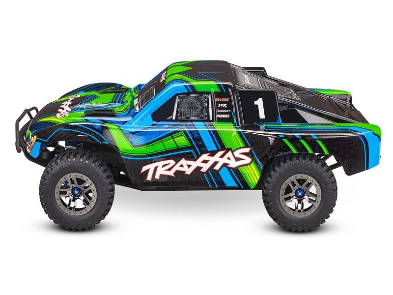 Traxxas Slash 4WD Ultimate VXL3S RTR 1:10 Short Course Race Truck grün ohne Akku/Lader