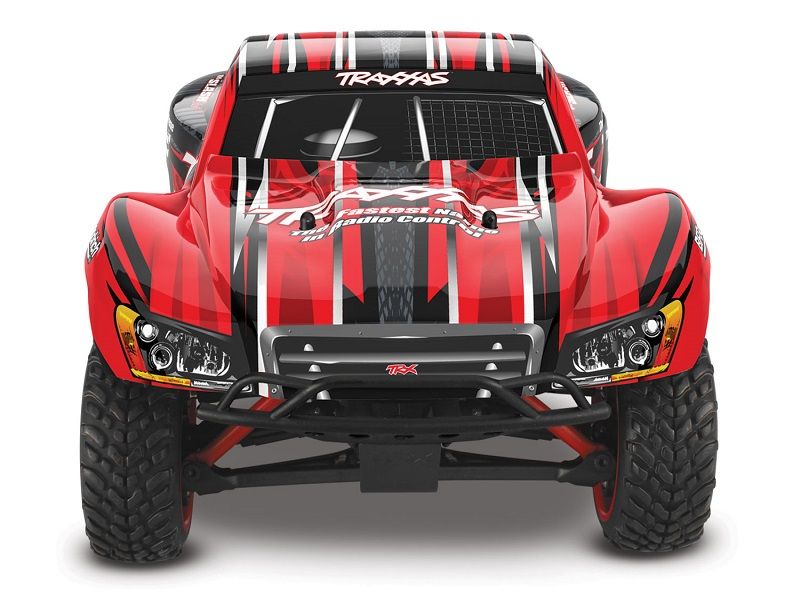 Traxxas Slash 4x4 1:16 RTR Short Course Truck rot Brushed mit NiMh Akku + 4A USB/C-Lader
