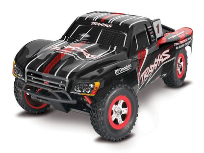 Traxxas Slash 4x4 1:16 RTR Short Course Truck schwarz Brushed mit NiMh Akku + 4A USB/C-Lader