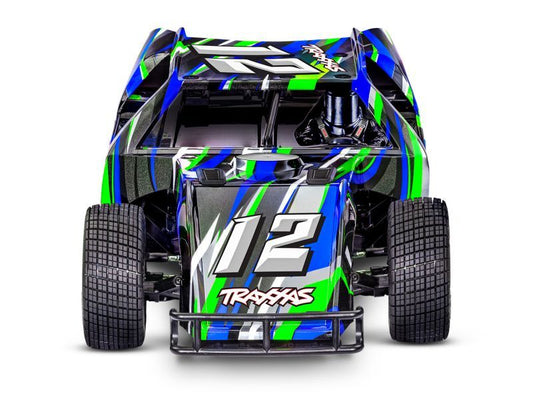 Traxxas Slash Modified 2WD Brushless BL-2S RTR 1:10 Dirt Oval Racer grün Akku/Lader