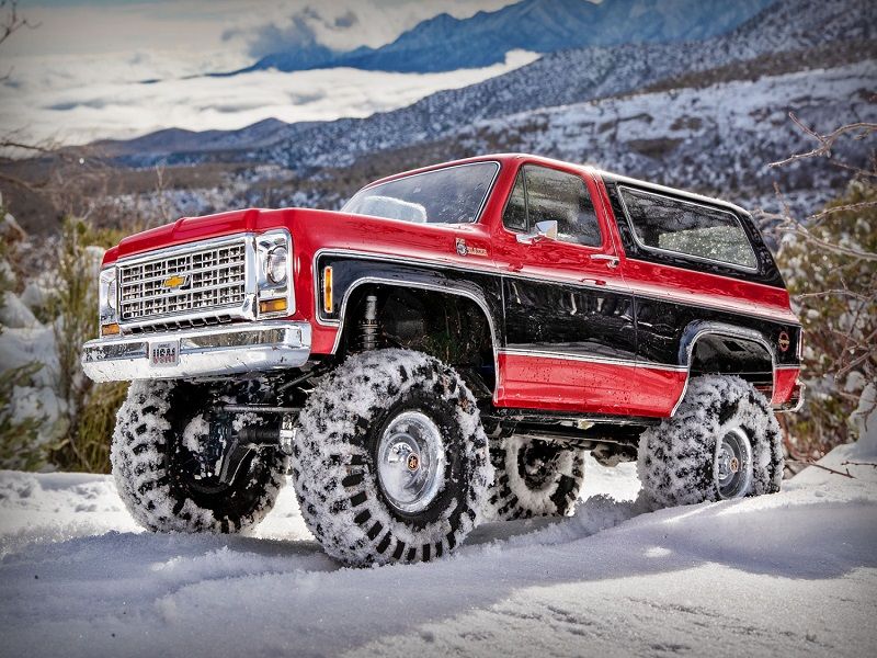 Traxxas TRX-4 Chevrolet K5 Blazer 4x4 RTR 1:10 Scale Trail Crawler Rot/Schwarz Brushed ohne Akku/Lader_Artexio