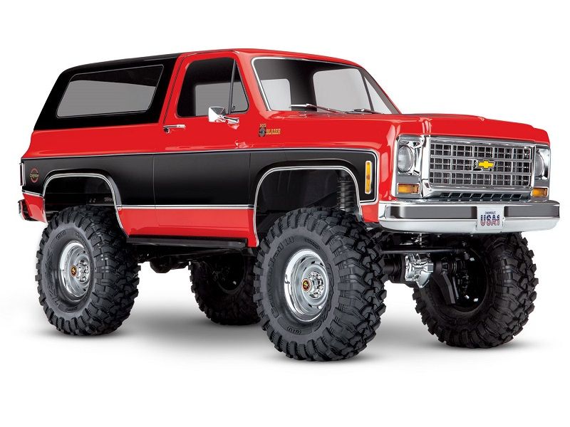 Traxxas TRX-4 Chevrolet K5 Blazer 4x4 RTR 1:10 Scale Trail Crawler Rot/Schwarz Brushed