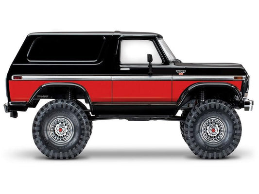 Traxxas TRX-4 Ford Bronco Ranger XLT 4x4 RTR 1:10 Rock Crawler Schwarz/Rot Brushed ohne Akku/Lader_Artexio