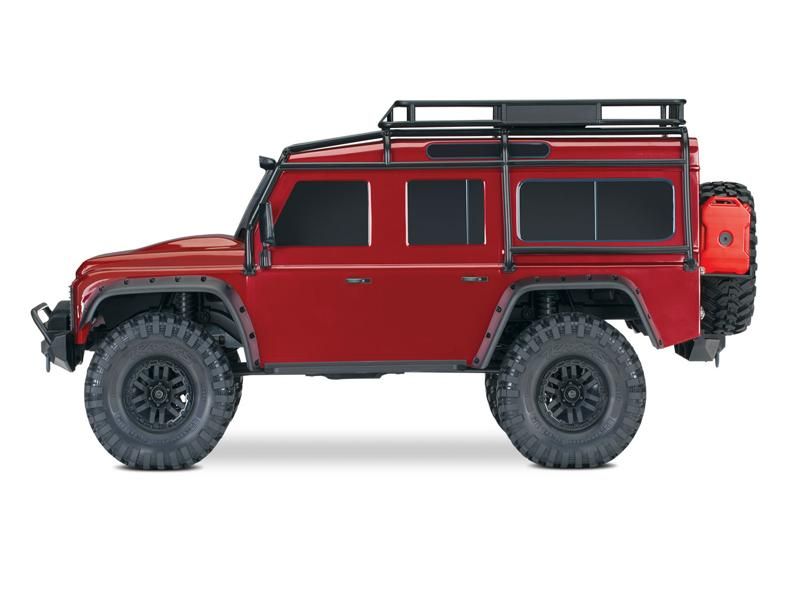 Traxxas TRX-4 LR Defender 4x4 rot RTR Crawler Clipless Brushed ohne Akku/Lader