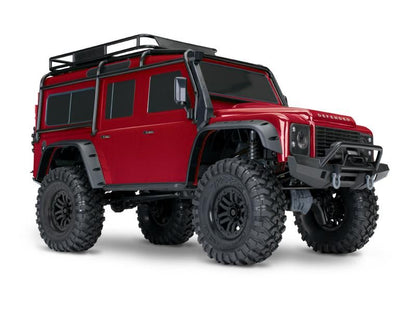 Traxxas TRX-4 LR Defender 4x4 rot RTR Crawler Clipless Brushed ohne Akku/Lader