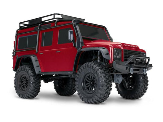 Traxxas TRX-4 LR Defender 4x4 rot RTR Crawler Clipless Brushed ohne Akku/Lader