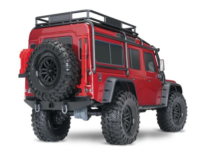 Traxxas TRX-4 LR Defender 4x4 rot RTR Crawler Clipless Brushed ohne Akku/Lader