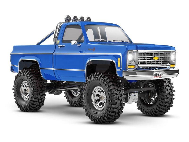 Traxxas TRX-4M Chevrolet K10 High Trail Edition 1:18 RTR 4WD Mini RC Crawler blau Brushed