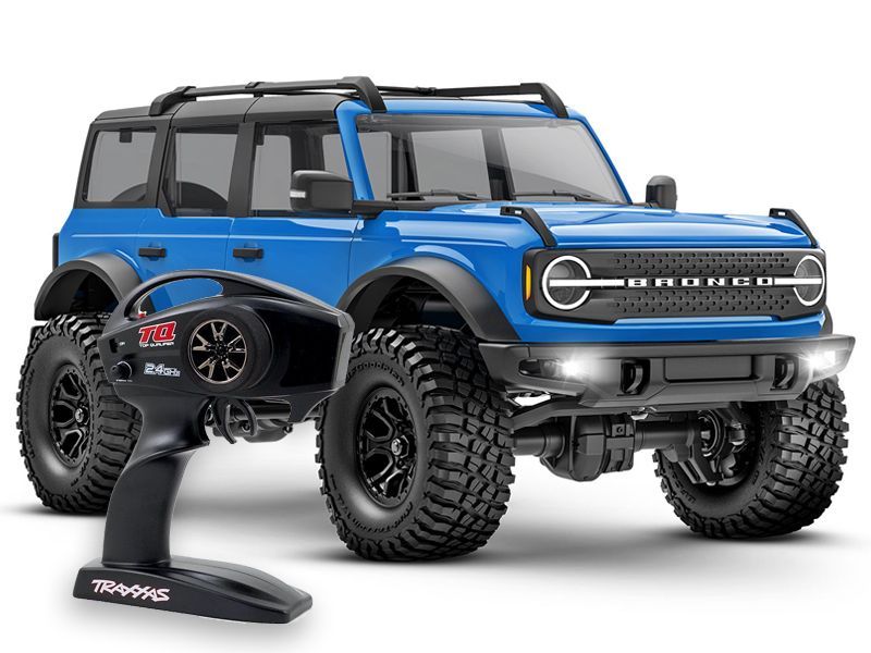 Traxxas TRX-4M Ford Bronco 1:18 RTR 4WD Mini RC Crawler blau Brushed mit Akku/Lader