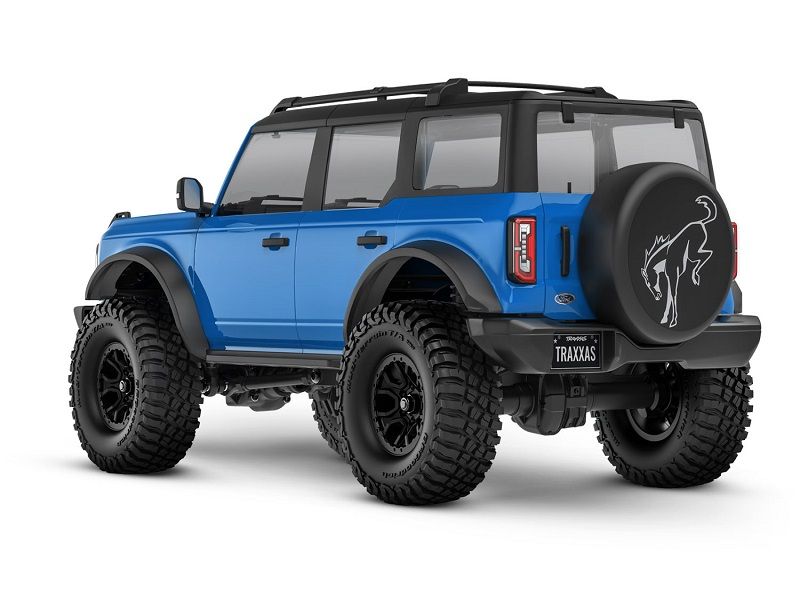 Traxxas TRX-4M Ford Bronco 1:18 RTR 4WD Mini RC Crawler blau Brushed mit Akku/Lader