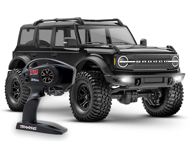 Traxxas TRX-4M Ford Bronco 1:18 RTR 4WD Mini RC Crawler schwarz Brushed mit Akku/Lader