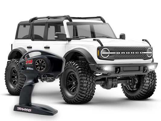 Traxxas TRX-4M Ford Bronco 1:18 RTR 4WD Mini RC Crawler weiß Brushed mit Akku/Lader