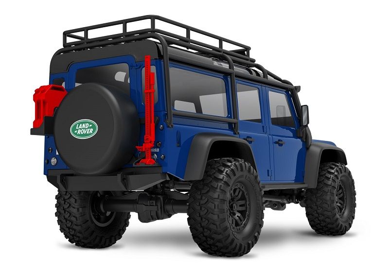 Traxxas TRX-4M Land Rover Defender 1:18 RTR 4WD Mini RC Crawler blau Brushed mit Akku/Lader