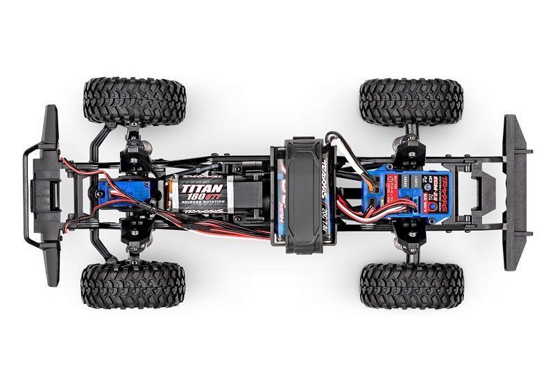 Traxxas TRX-4M Land Rover Defender 1:18 RTR 4WD Mini RC Crawler orange Brushed mit Akku/Lader