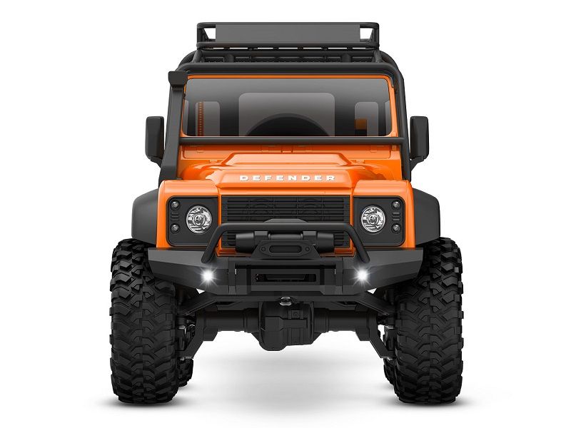 Traxxas TRX-4M Land Rover Defender 1:18 RTR 4WD Mini RC Crawler orange Brushed mit Akku/Lader