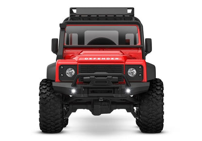 Traxxas TRX-4M Land Rover Defender 1:18 RTR 4WD Mini RC Crawler rot Brushed mit Akku/Lader