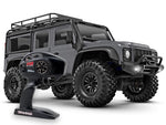 Traxxas TRX-4M Land Rover Defender 1:18 RTR 4WD Mini RC Crawler silver brushed with battery/charger