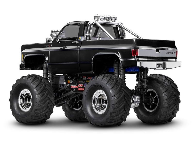 Traxxas TRX-4MT Chevrolet K10 Monster Truck 1:18 RTR 4WD schwarz Brushed mit Akku/Lader
