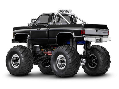 Traxxas TRX-4MT Chevrolet K10 Monster Truck 1:18 RTR 4WD schwarz Brushed mit Akku/Lader