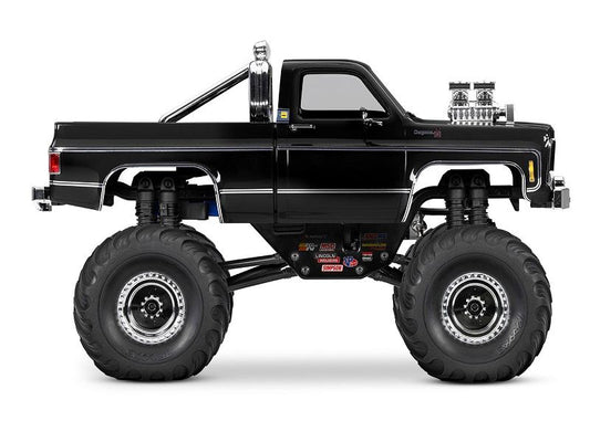 Traxxas TRX-4MT Chevrolet K10 Monster Truck 1:18 RTR 4WD schwarz Brushed mit Akku/Lader