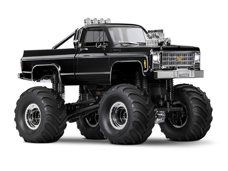Traxxas TRX-4MT Chevrolet K10 Monster Truck 1:18 RTR 4WD schwarz Brushed mit Akku/Lader