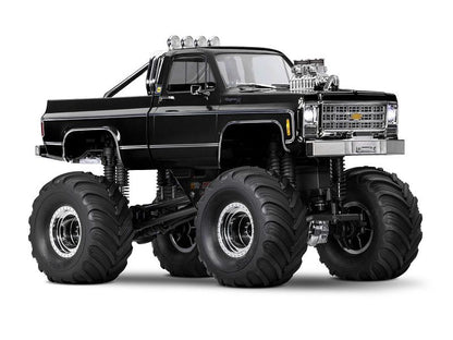 Traxxas TRX-4MT Chevrolet K10 Monster Truck 1:18 RTR 4WD schwarz Brushed mit Akku/Lader