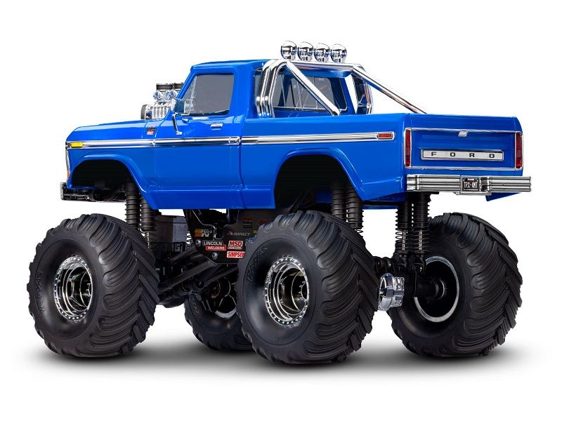 Traxxas TRX-4MT Ford F-150 Monster Truck 1:18 RTR 4WD blau Brushed mit Akku/Lader