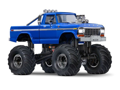 Traxxas TRX-4MT Ford F-150 Monster Truck 1:18 RTR 4WD blau Brushed mit Akku/Lader