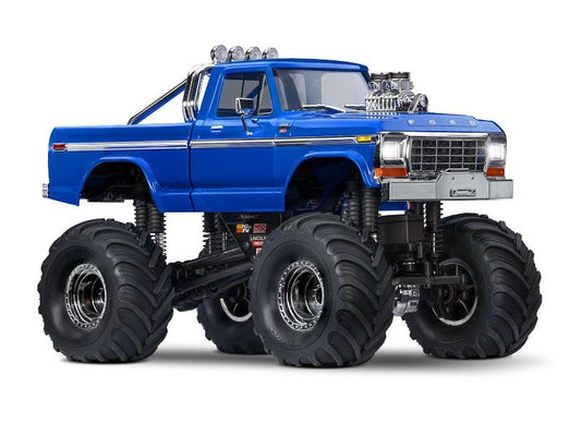Traxxas TRX-4MT Ford F-150 Monster Truck 1:18 RTR 4WD blau Brushed mit Akku/Lader