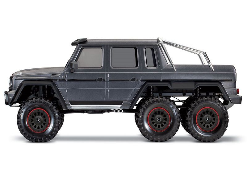 Traxxas TRX-6 Mercedes Benz G63 AMG 6x6 silber mit LED Beleuchtung RTR Brushed ohne Akku/Lader_Artexio
