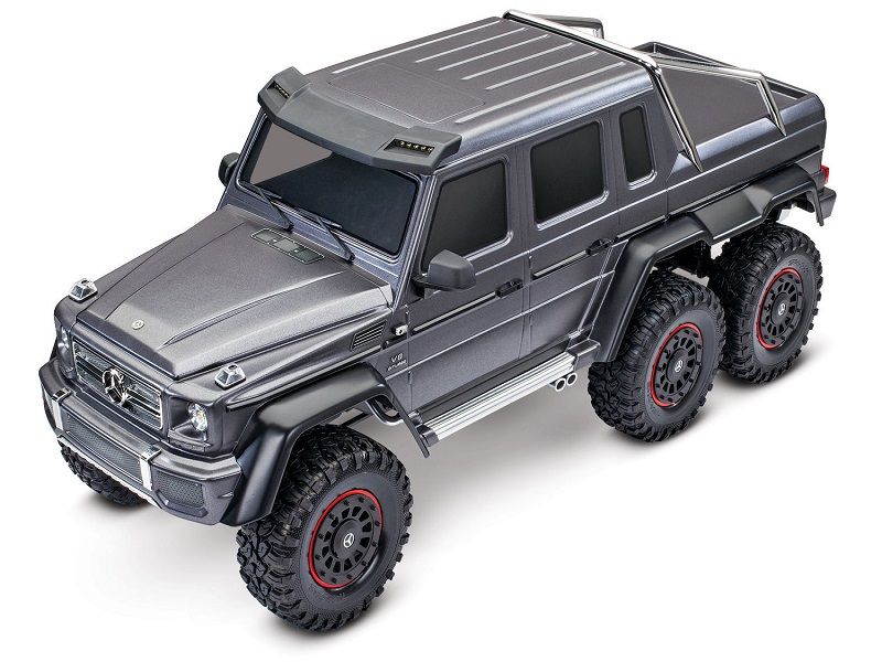 Traxxas TRX-6 Mercedes Benz G63 AMG 6x6 silber mit LED Beleuchtung RTR Brushed ohne Akku/Lader_Artexio