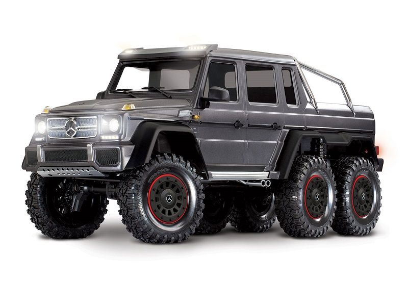 Traxxas TRX-6 Mercedes Benz G63 AMG 6x6 silber mit LED Beleuchtung RTR Brushed ohne Akku/Lader_Artexio