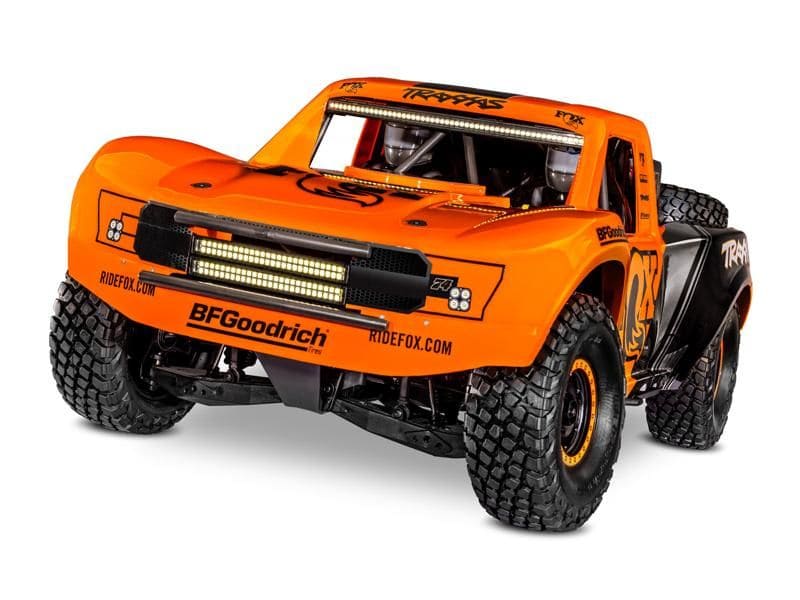 Traxxas Unlimited Desert Racer 4x4 VXL orange FOX1 Edition LED 1:7 RTR Brushless ohne Akku/Lader