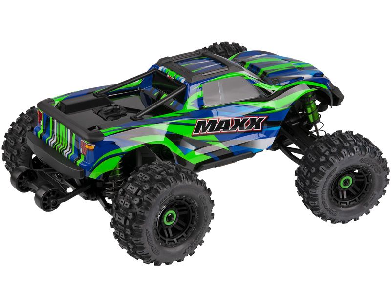 Traxxas WideMaxx Edition 1:10 RTR TSM SR VXL-4S MonsterTruck grün Brushless ohne Akku/Lader